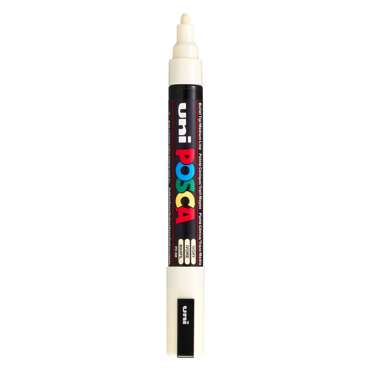 Marqueur Posca Uni-Posca, AFM PC-5M, épaisseur de ligne 2,5 mm, moyen, ivoire, 1 pièce