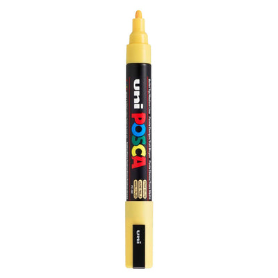 Marqueur Posca Uni-Posca, AFM PC-5M, épaisseur de ligne 2,5 mm, moyen, jaune de paille, 1 pièce
