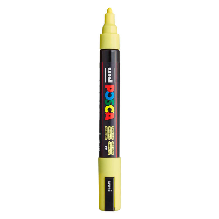 Feutre peinture Uni posca pc5m jaune soleil - pointe conique 2,5 mm