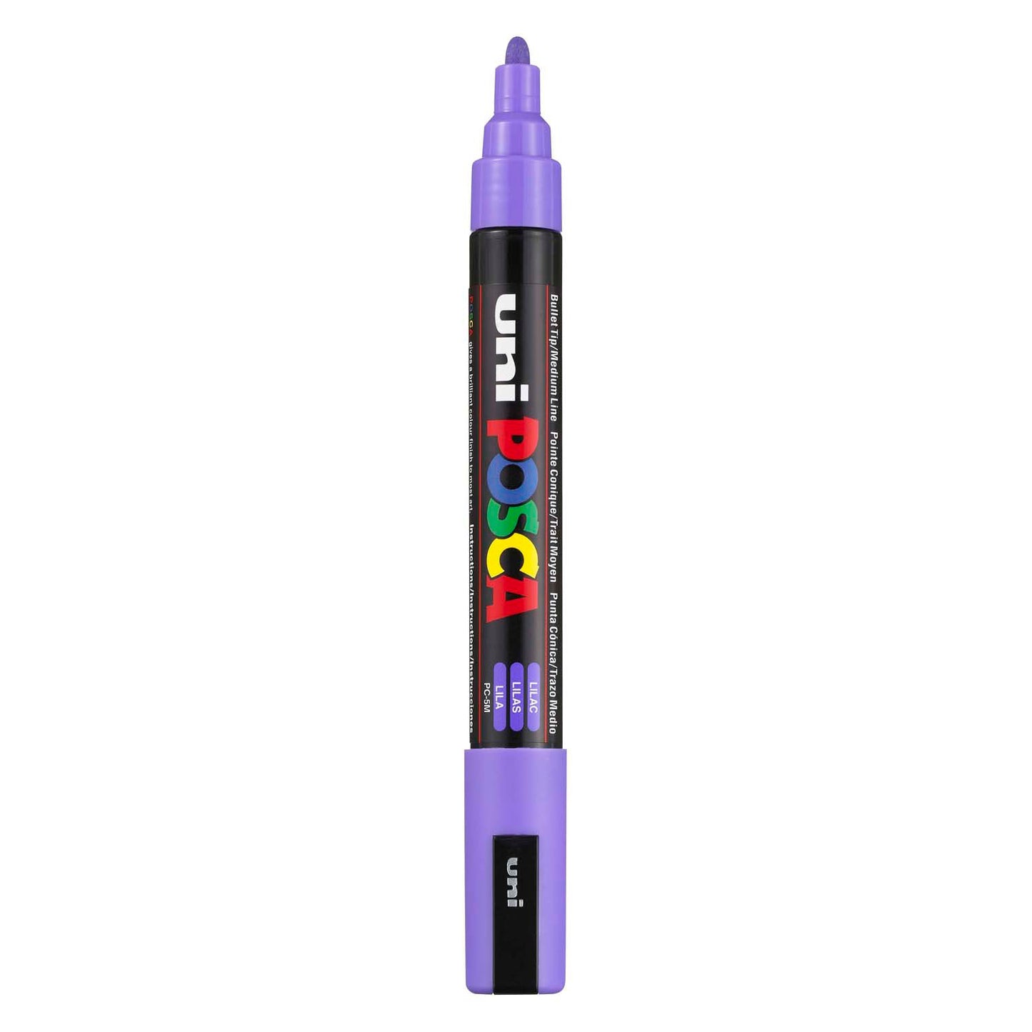 Marqueur Posca Uni-Posca, AFM PC-5M, épaisseur de ligne 2,5 mm, milieu, lilas, 1 pièce