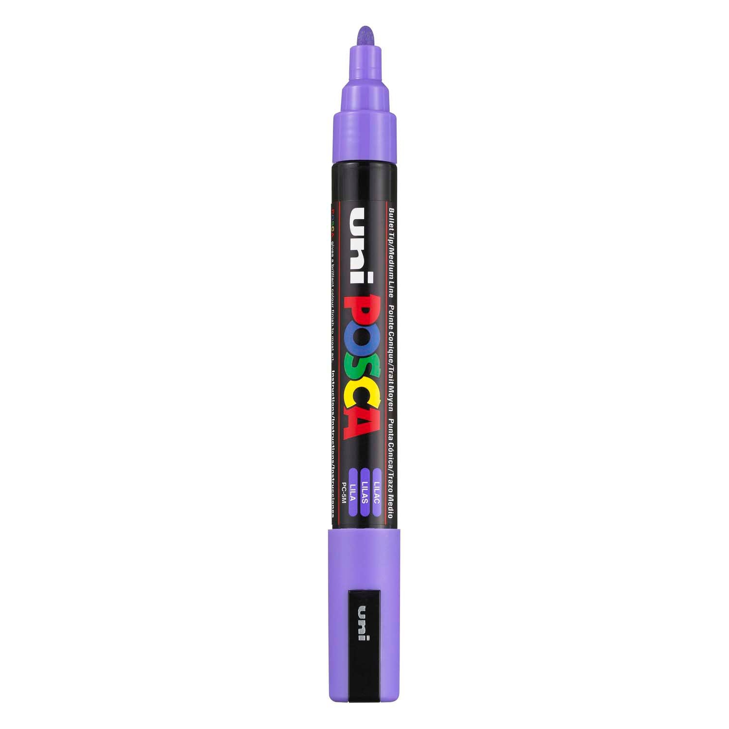 Marqueur Posca Uni-Posca, AFM PC-5M, épaisseur de ligne 2,5 mm, milieu, lilas, 1 pièce