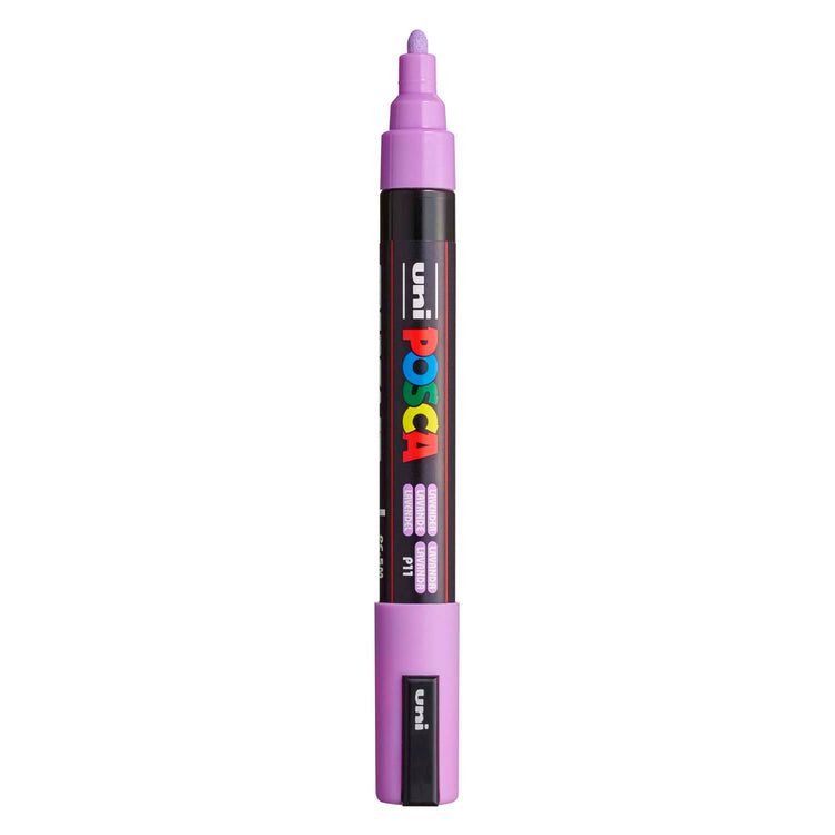 Marqueur peinture Uni posca pc5m lavande - pointe conique 2,5 mm