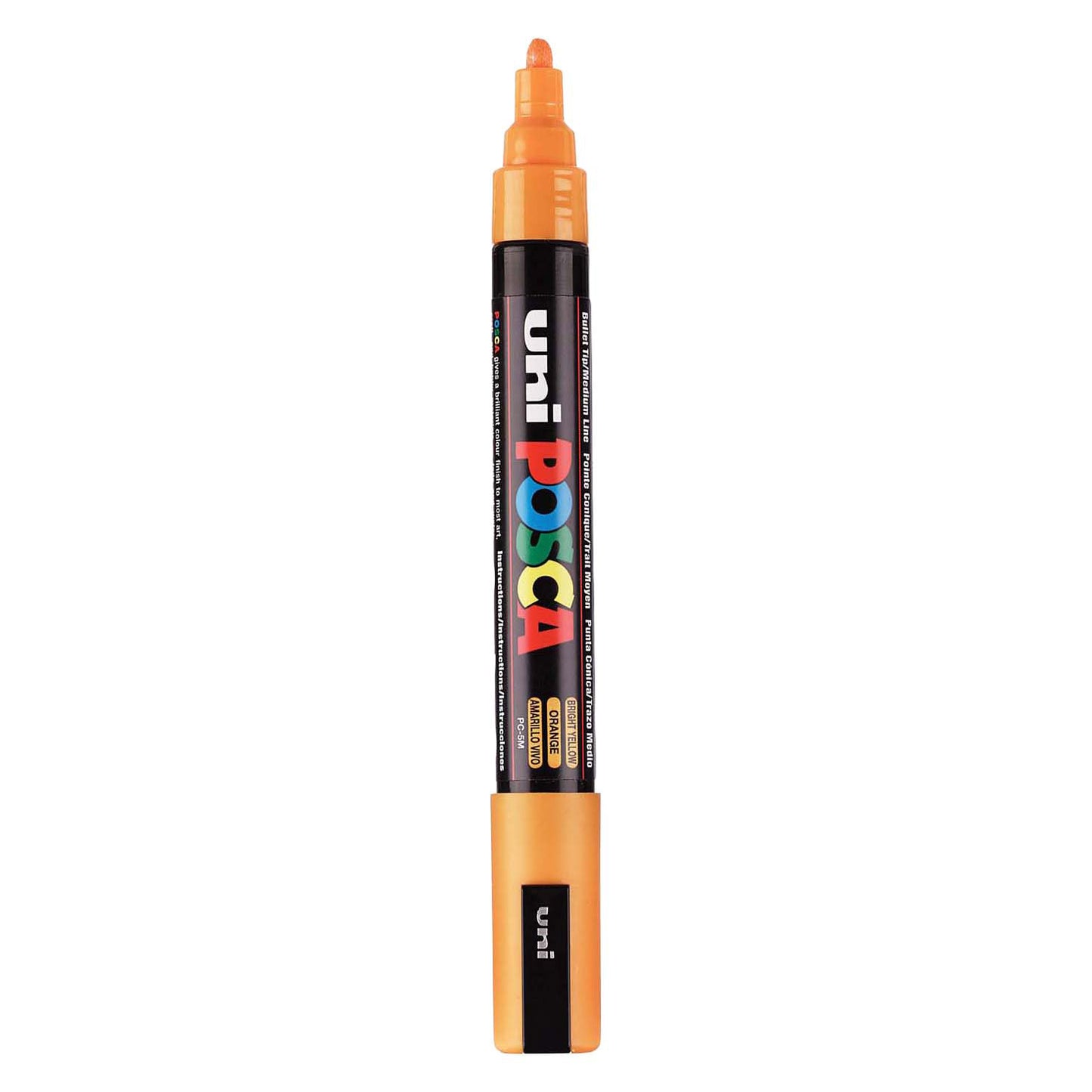 Marqueur Posca Uni-Posca, AFM PC-5M, épaisseur de ligne 2,5 mm, moyen, jaune vif, 1 pièce