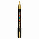 Marqueur Posca Uni-Posca, AFM PC-5M, épaisseur de ligne 2,5 mm, moyen, or, 1 pièce