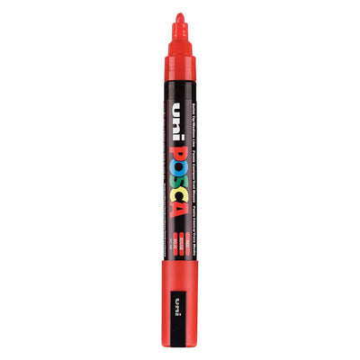 Marqueur Posca Uni-Posca, AFM PC-5M, épaisseur de ligne 2,5 mm, moyen, rouge, 1 pièce