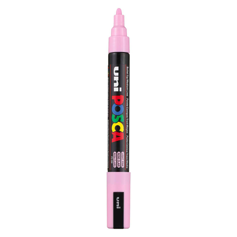 Marqueur Posca Uni-Posca, AFM PC-5M, épaisseur de ligne 2,5 mm, moyen, rose clair, 1 pièce