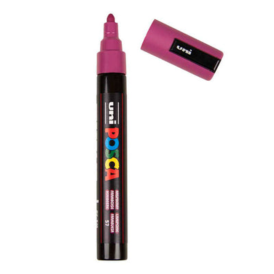 Feutre peinture Uni posca pc5m framboise - pointe conique 2,5 mm