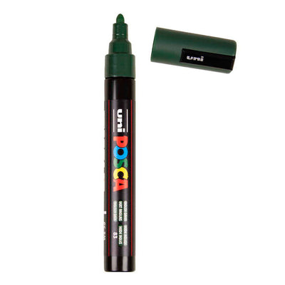 Feutre peinture Uni posca pc5m vert anglais - pointe conique 2,5 mm