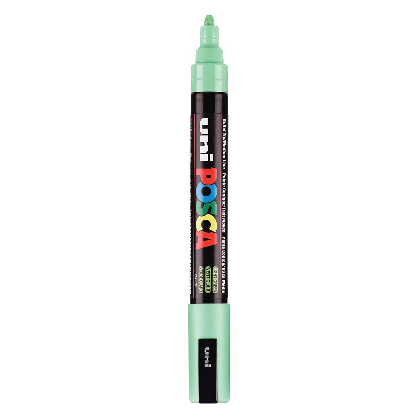 Marqueur Posca Uni-Posca, AFM PC-5M, épaisseur de ligne 2,5 mm, moyen, vert clair, 1 pièce