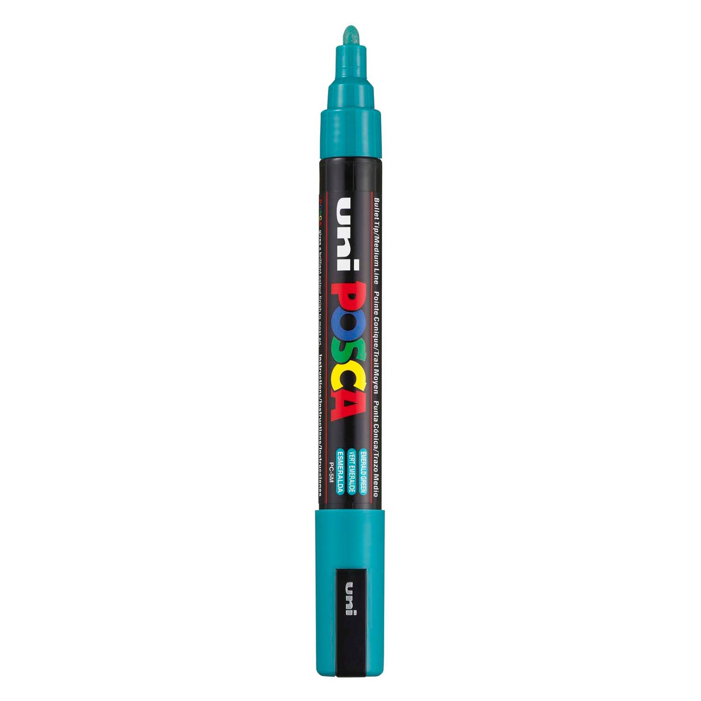 Marqueur Posca Uni-Posca, AFM PC-5M, épaisseur de ligne 2,5 mm, moyen, vert émeraude, 1 pièce