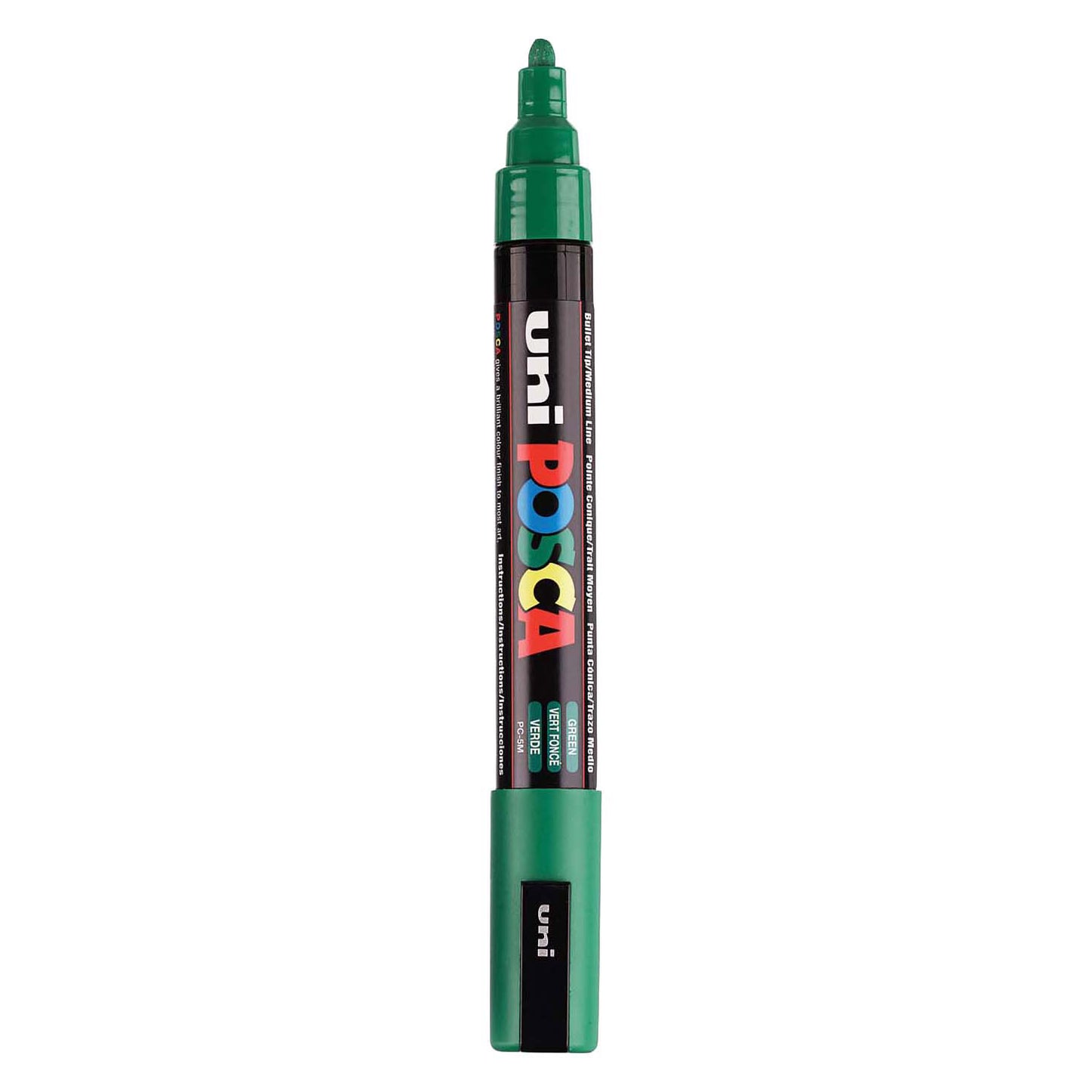 Marqueur Posca Uni-Posca, AFM PC-5M, épaisseur de ligne 2,5 mm, moyen, vert, 1 pièce