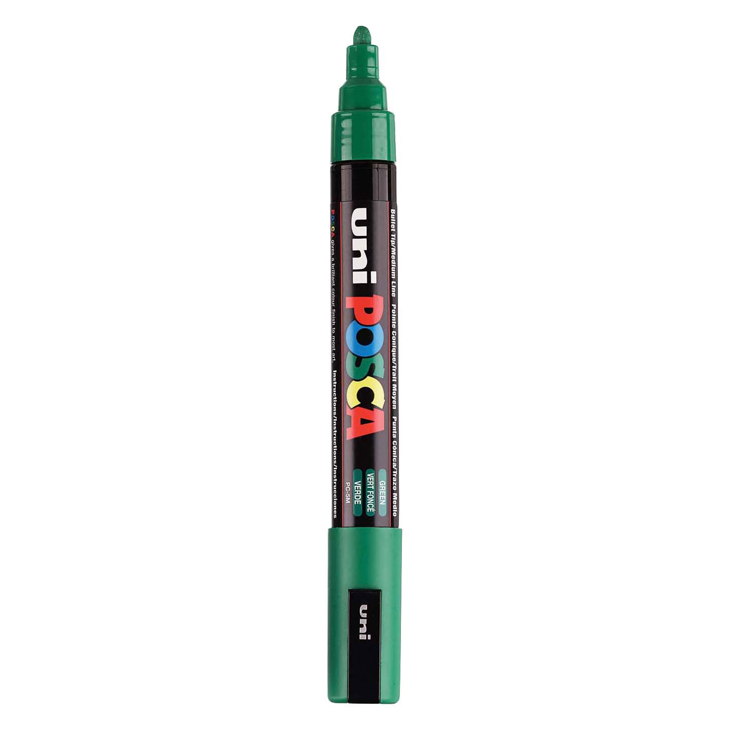 Marqueur Posca Uni-Posca, AFM PC-5M, épaisseur de ligne 2,5 mm, moyen, vert, 1 pièce