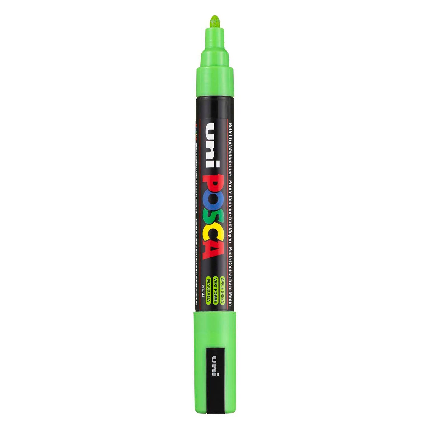 Marqueur Posca Uni-Posca, AFM PC-5M, épaisseur de ligne 2,5 mm, moyen, vert pomme, 1 pièce