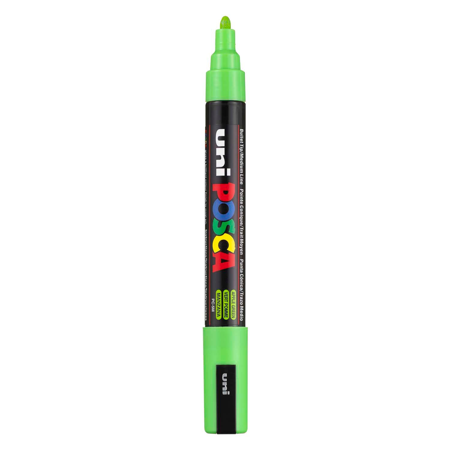 Marqueur Posca Uni-Posca, AFM PC-5M, épaisseur de ligne 2,5 mm, moyen, vert pomme, 1 pièce