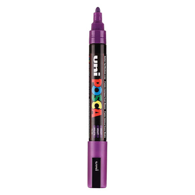 Marqueur Posca Uni-Posca, AFM PC-5M, épaisseur de ligne 2,5 mm, moyen, violet, 1 pièce