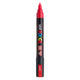 Marqueur peinture Uni posca pc5m rouge fluo - pointe conique 2,5 mm