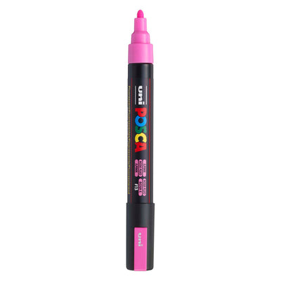 Feutre peinture Uni posca pc5m rose fluo - pointe conique 2,5 mm