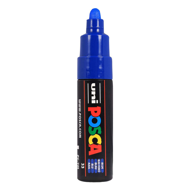 Marqueur peinture Uni posca 7m bleu - pointe conique 4,5mm