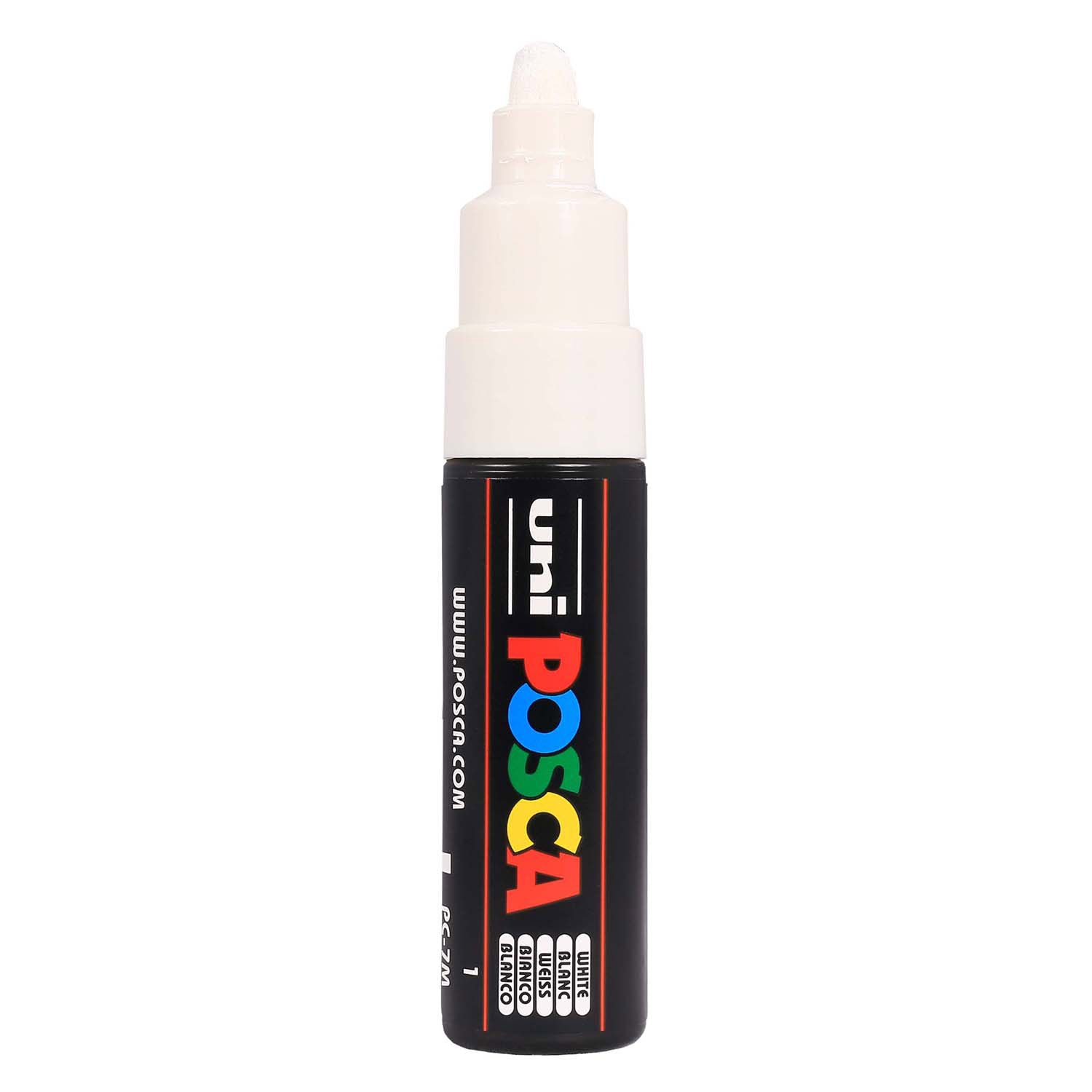 Marqueur peinture Uni posca 7m blanc - pointe conique 4,5mm