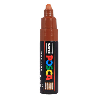 Marqueur peinture Uni posca 7m marron - pointe conique 4,5mm