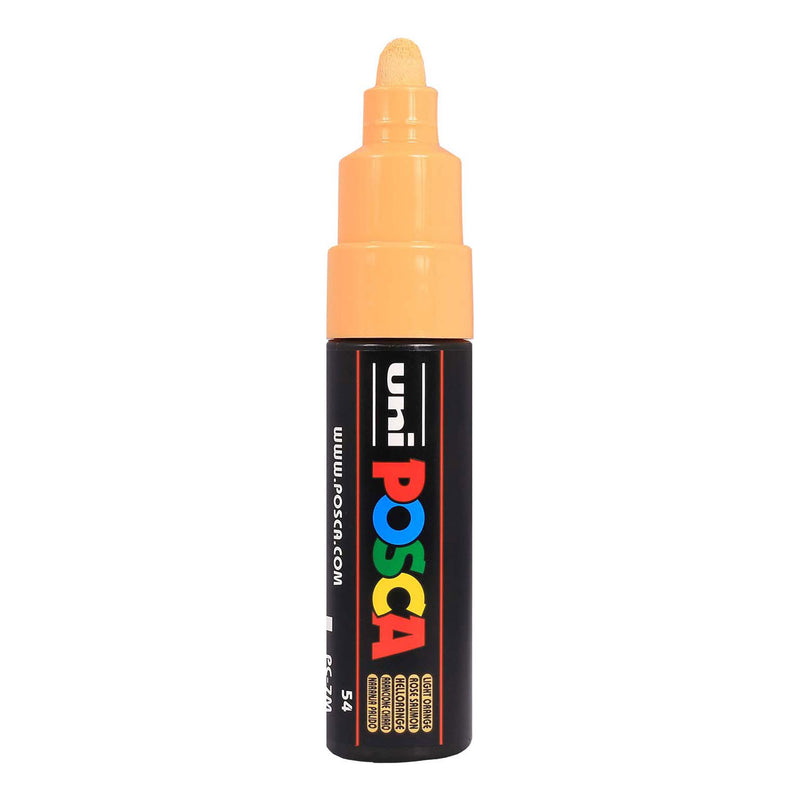 Marqueur peinture Uni posca 7m orange clair - pointe conique