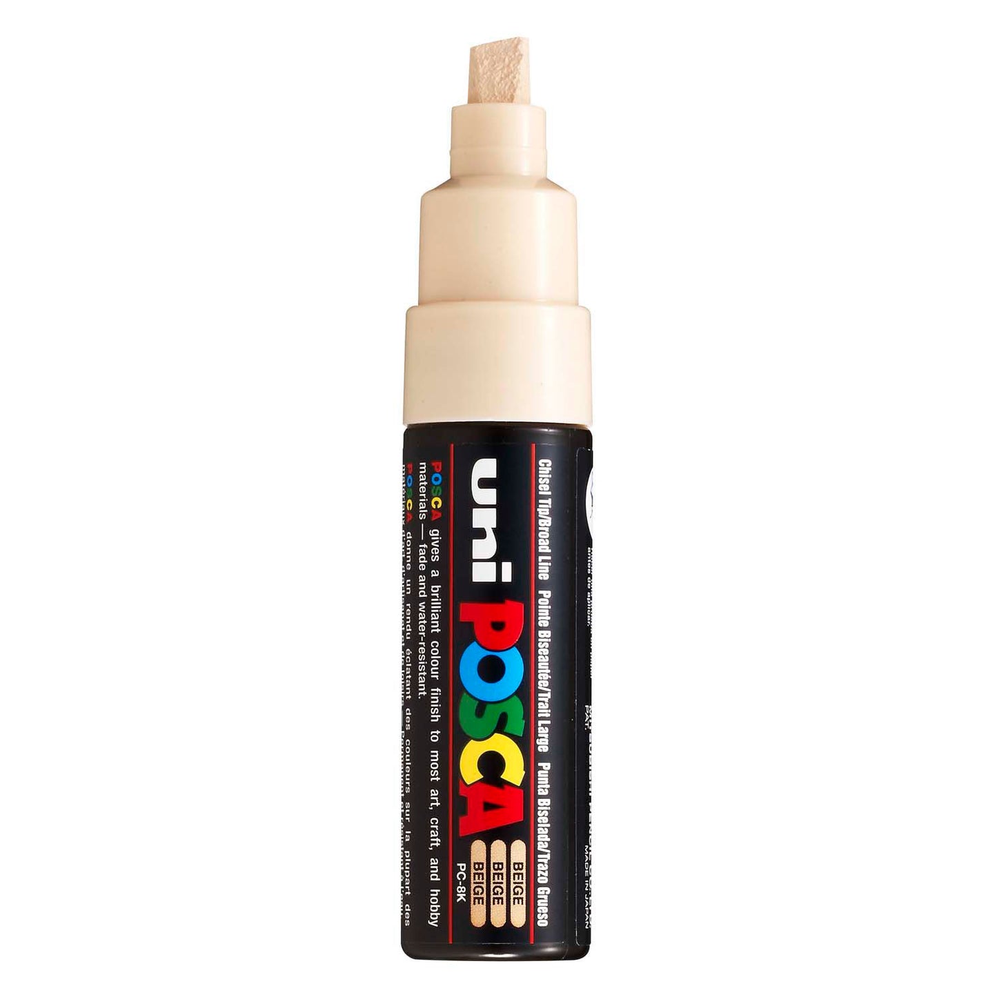 Marqueur Posca Uni-Posca, AFM PC-8K, épaisseur de ligne 8 mm, large, beige, 1 pièce