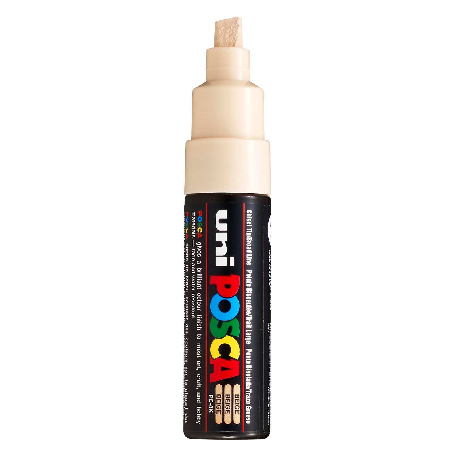 Marqueur Posca Uni-Posca, AFM PC-8K, épaisseur de ligne 8 mm, large, beige, 1 pièce