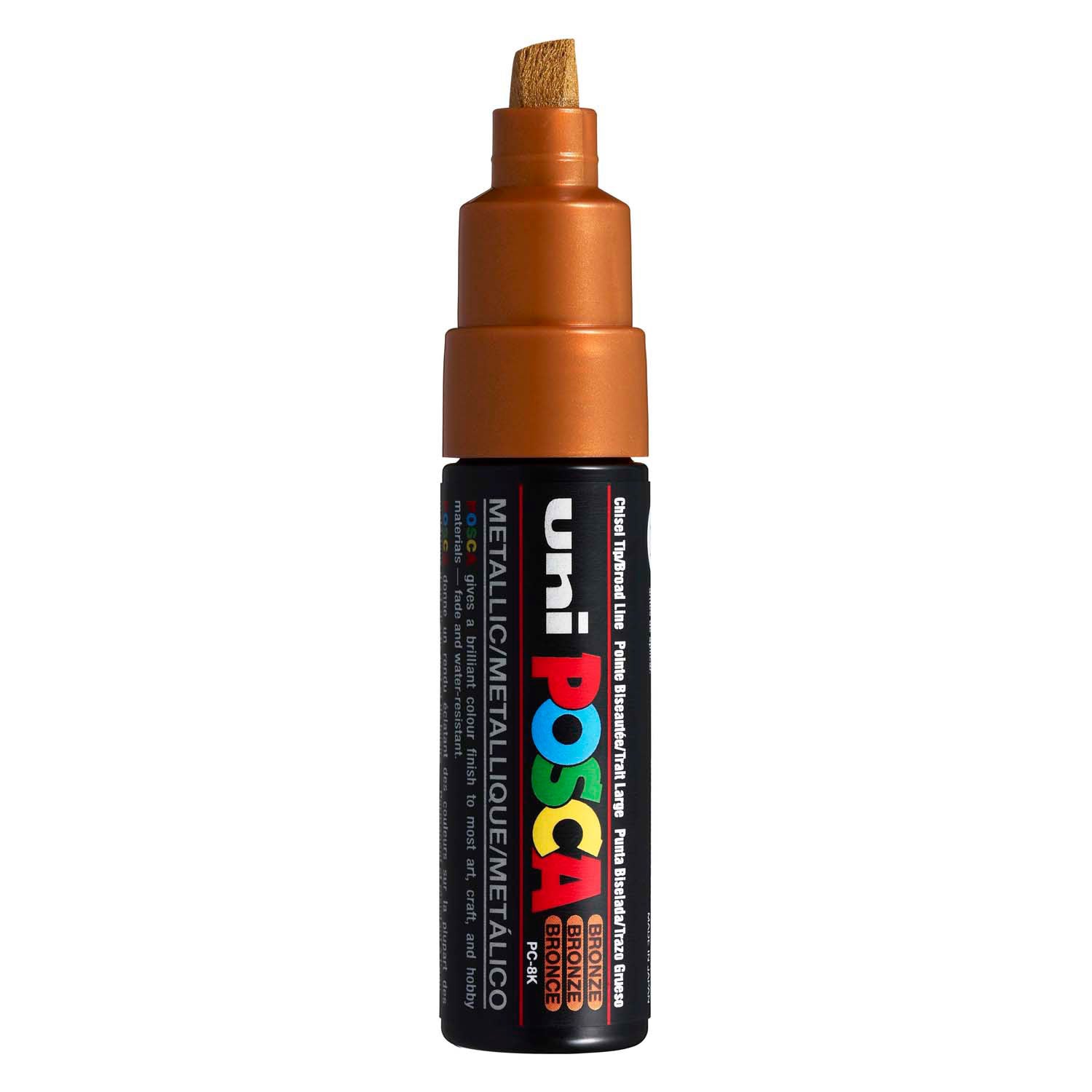 Marqueur Posca Uni-Posca, AFM PC-8K, épaisseur de ligne 8 mm, large, bronze, 1 pièce