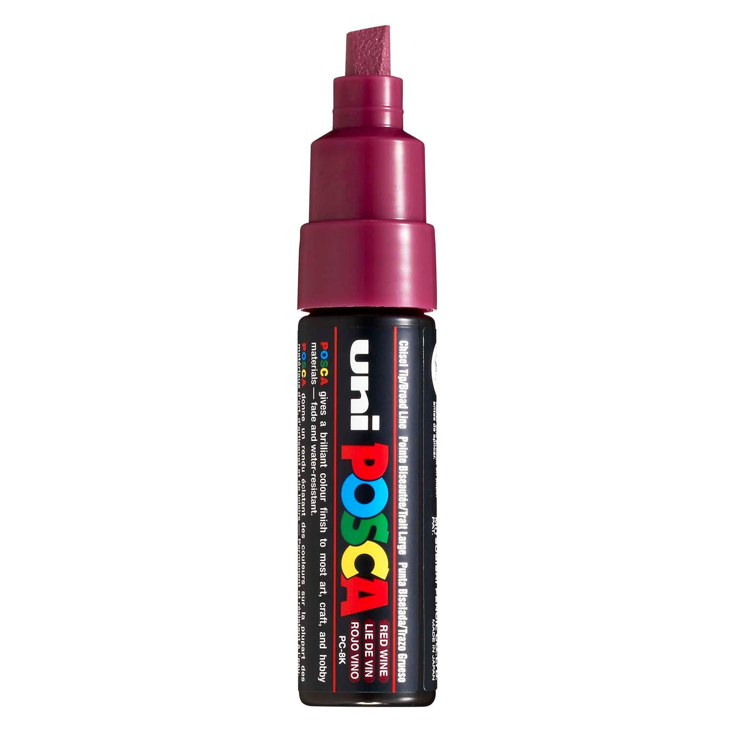 Marqueur Posca Uni-Posca, AFM PC-8K, épaisseur de ligne 8 mm, large, vin rouge, 1 pièce