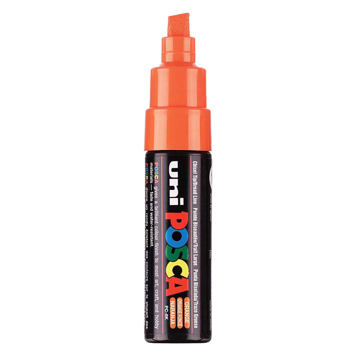 Marqueur Posca Uni-Posca, AFM PC-8K, épaisseur de ligne 8 mm, large, orange, 1 pièce
