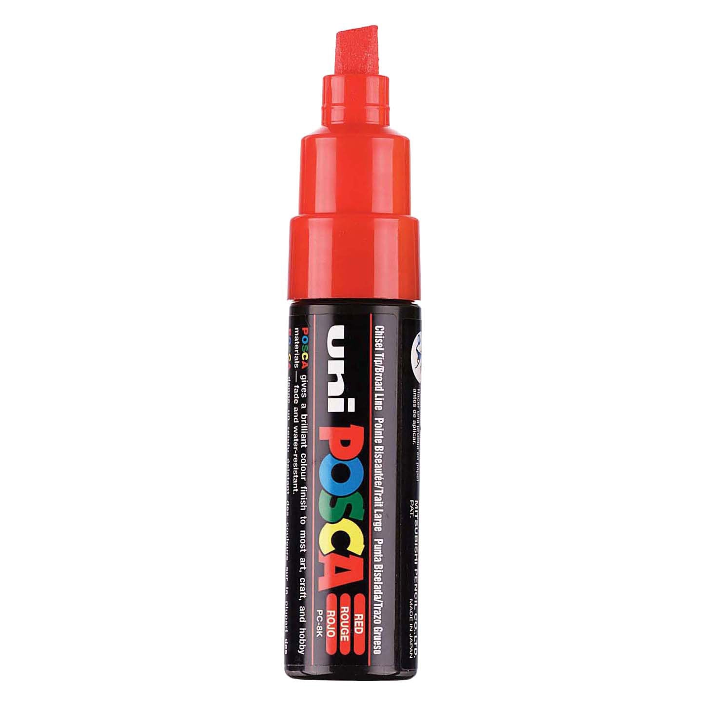 Marqueur Posca Uni-Posca, AFM PC-8K, épaisseur de ligne 8 mm, large, rouge, 1 pièce