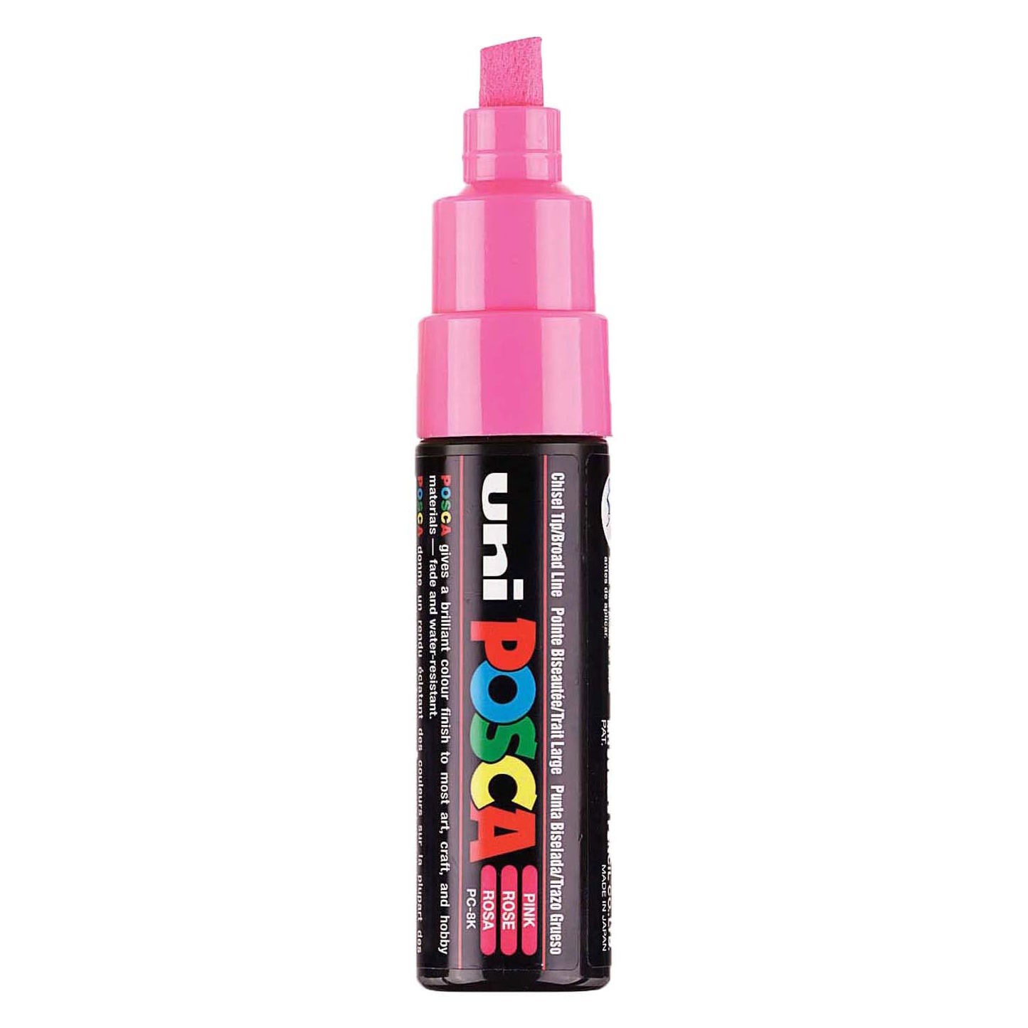 Marqueur Posca Uni-Posca, AFM PC-8K, épaisseur de ligne 8 mm, large, rose, 1 pièce