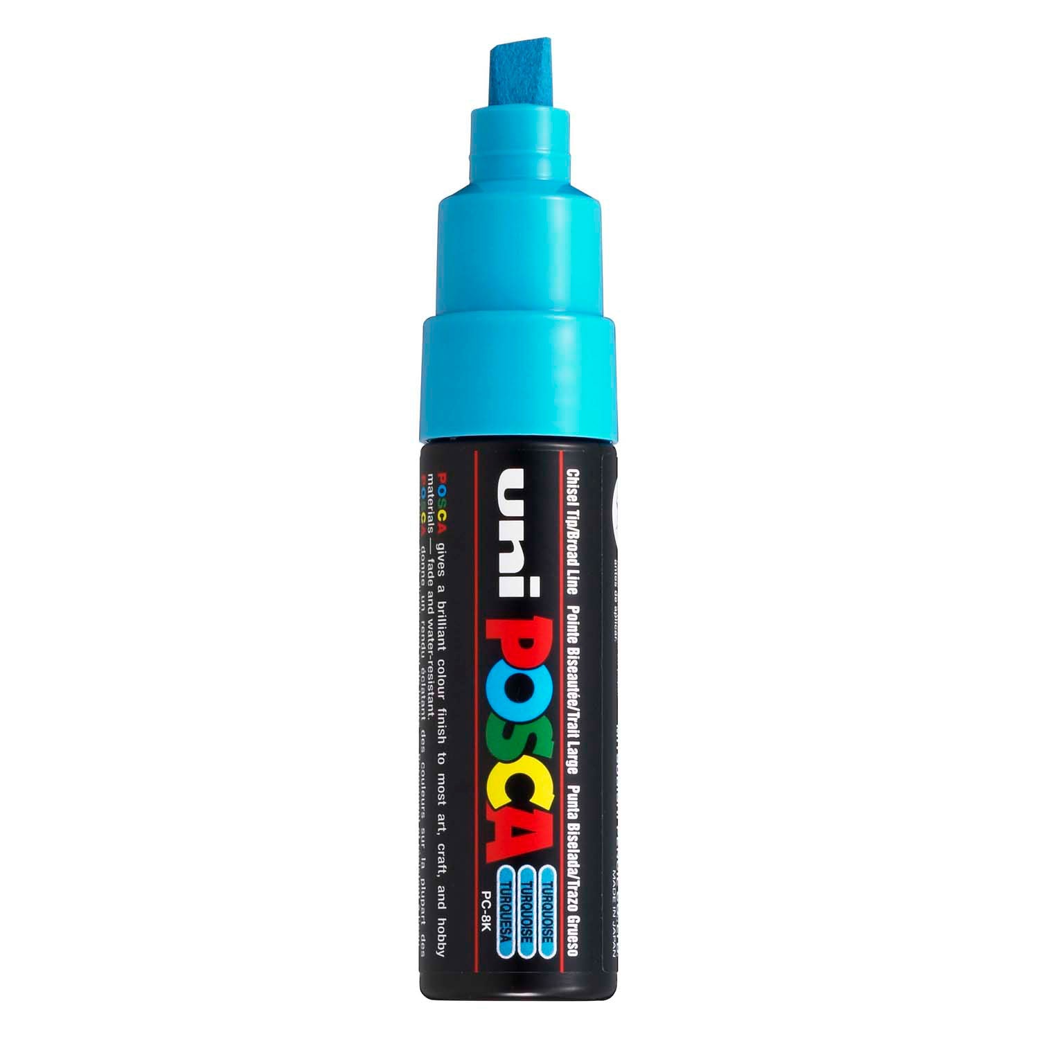 Marqueur Posca Uni-Posca, AFM PC-8K, épaisseur de ligne 8 mm, large, turquoise, 1 pièce