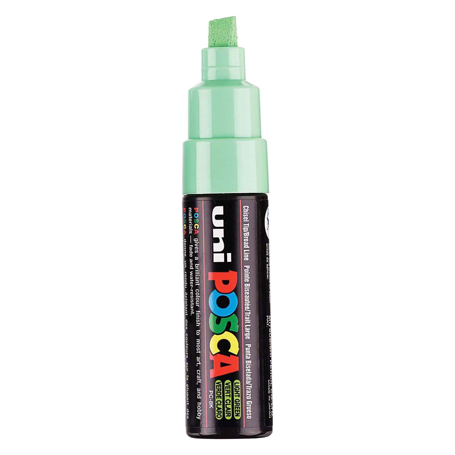 Marqueur Posca Uni-Posca, AFM PC-8K, épaisseur de ligne 8 mm, large, vert clair, 1 pièce