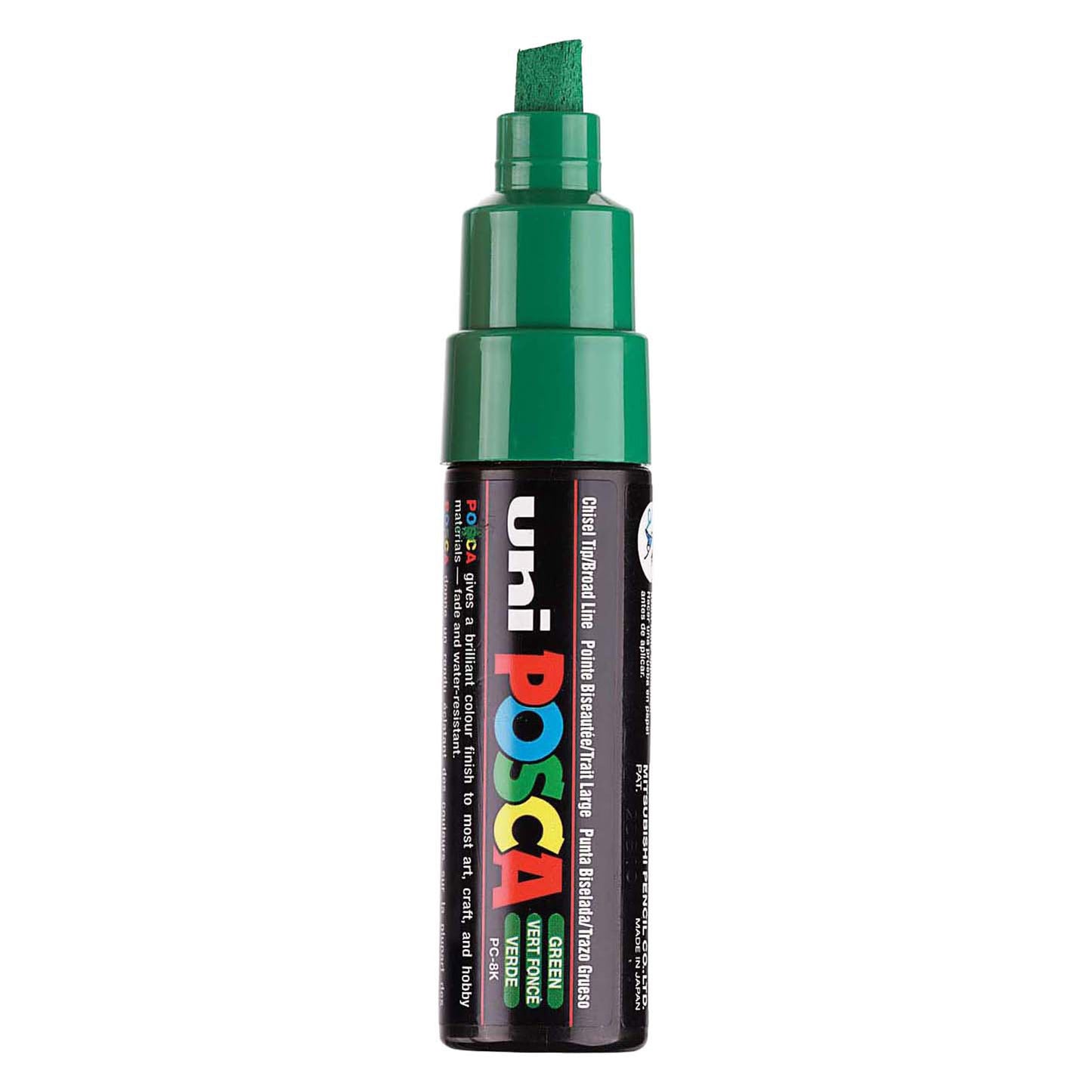 Marqueur Posca Uni-Posca, AFM PC-8K, épaisseur de ligne 8 mm, large, vert, 1 pièce