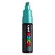Marker Posca Uni-Posca, AFM PC-8K, épaisseur de ligne 8 mm, large, métallique verte, 1 pièce