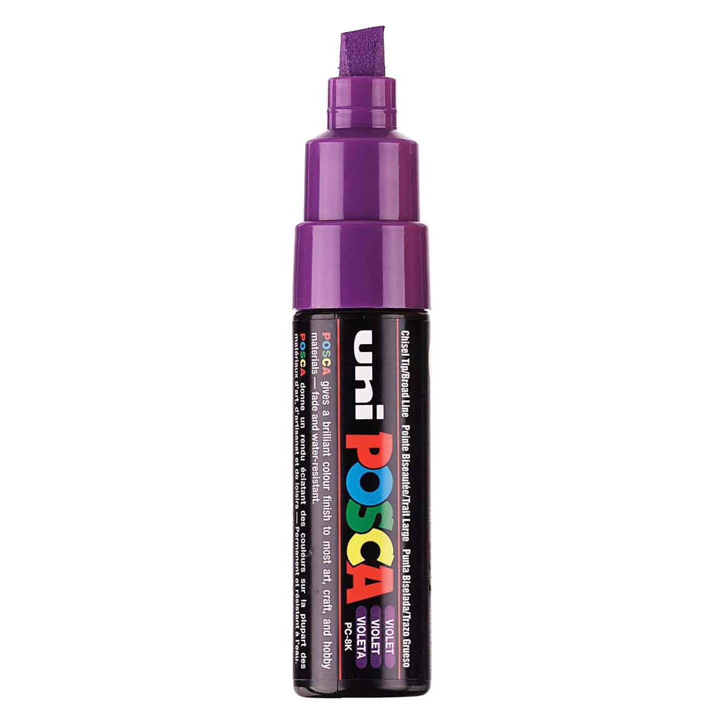 Marker Posca Uni-Posca, AFM PC-8K, épaisseur de ligne 8 mm, large, violet, 1 pièce