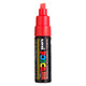 Marqueur Posca Uni-Posca, AFM PC-8K, épaisseur de ligne 8 mm, large, fluo rouge, 1 pièce