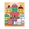 Graine creative graine painting by number set kawaii cakes - incl. peinture acrylique et pinceau