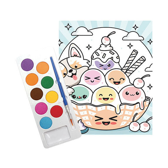 Graine creative graine peinture par numéro glace - incl. peinture acrylique et pinceau