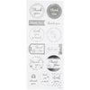 Creativ Company autocollants argent merci, 1 vel