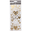 Creativ Company Stickers Gold Hearts, 1 Vel