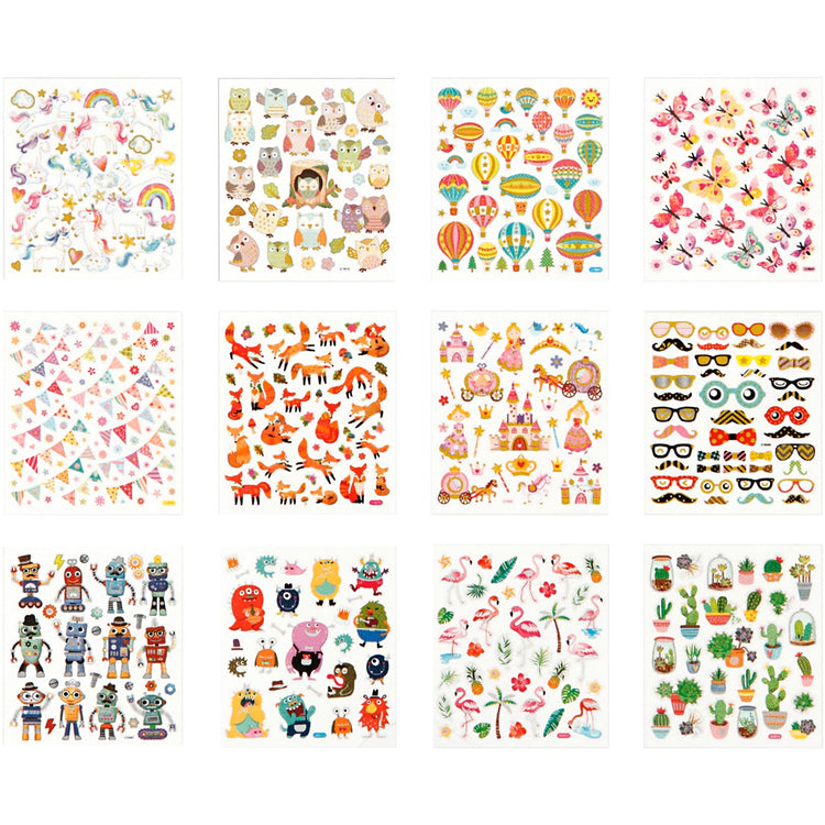 Livre d'autocollants Creativ company, toute l'année, feuille 15x16,5 cm, 12 feuilles 1 pièce