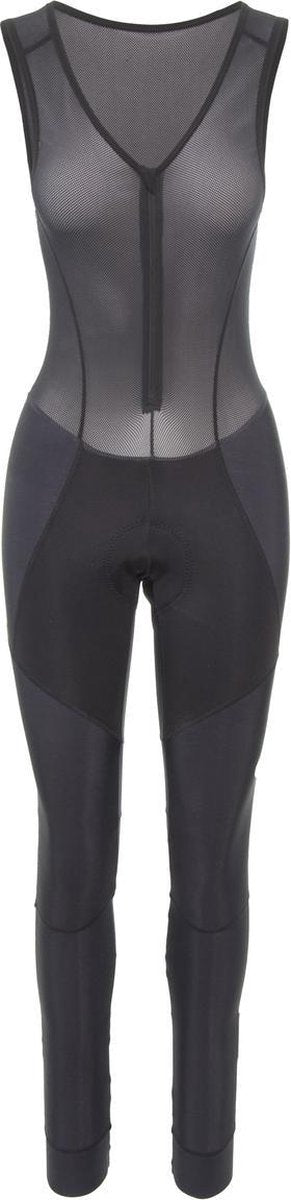 Agu prime pantalon de cyclisme long avec chamois ii essential femme - noir - m - avec bretelles