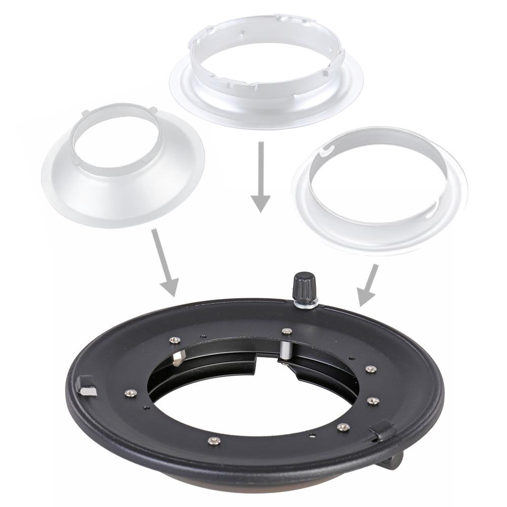 Adaptateur Falcon Eyes DBBW-EX universel vers Bowens
