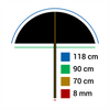 Falcon Eyes Softbox Parapluie Blanc Diffus UB-48 118 cm