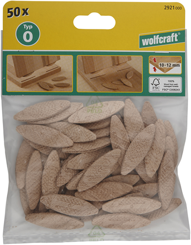 Plaques de connexion Wolfcraft | taille 0 | 1 jeu - 2921000