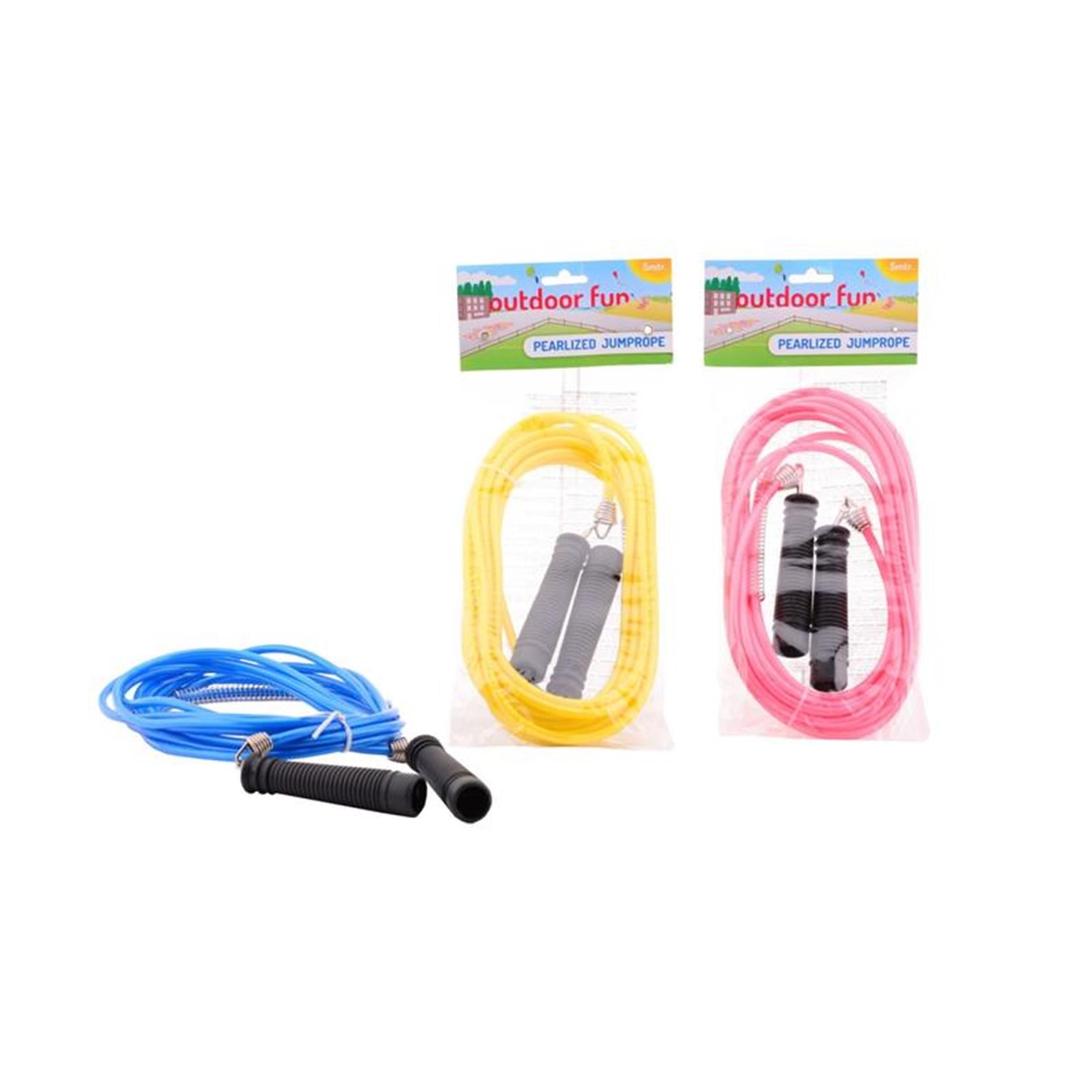 Corde à sauter rose néon actif sportif, 5m