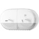 Distributeur de papier toilette Tork T9 Smartone Mini Twin Elevation Closure Blanc