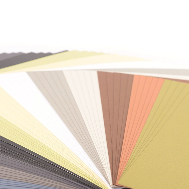 Florence • papier cartonné 216g lisse 30,5x30,5cm tons terre 60x